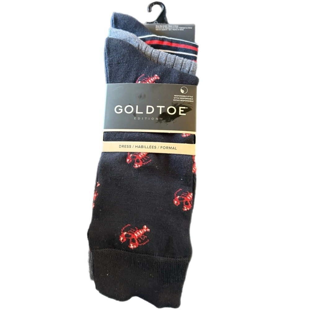 🧦 Gold Toe Edition Men’s Crew Socks 3-Pack | Dress & Formal | Size 6–12.5